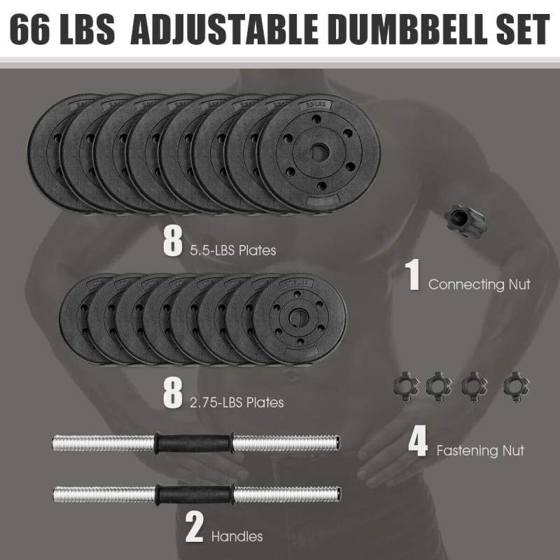 Adjustable Dumbell-Barbell Weight Set fitness, Fitness Accessories, Outdoor | Fitness / Athletic Training, Weight Training Fitness / 