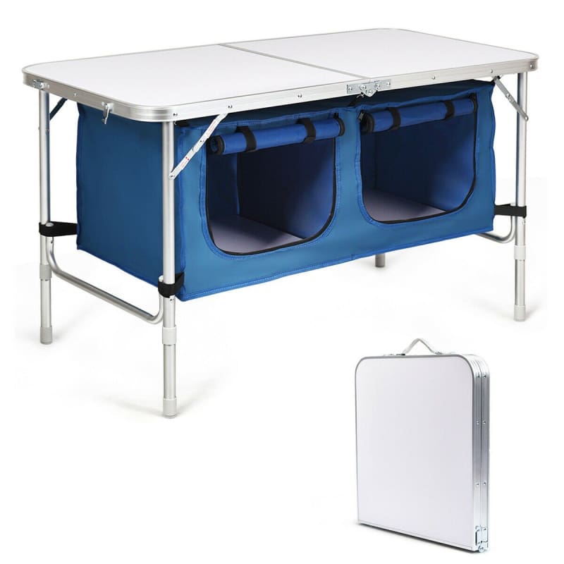 Adjustable Folding Camping Table Blue camping, Camping | Accessories, Outdoor | Camping Camping Hunting & Accessories K-R-S-I