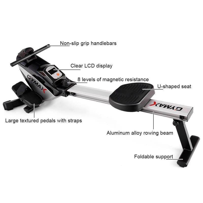 Adjustable Magnetic Rower cardio, fitness, Outdoor | Fitness / Athletic Training Fitness / Athletic Training GYMAX