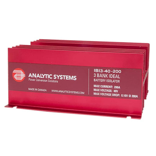 Analytic Systems 200A 40V 3-Bank Ideal Battery Isolator [IBI3-40-200] Brand_Analytic Systems, Electrical, Electrical | Battery Isolators 