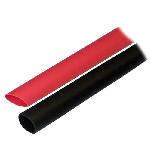 Ancor Adhesive Lined Heat Shrink Tubing (ALT) - 1/2 x 3 - 2-Pack - Black/Red [305602] 1st Class Eligible, Brand_Ancor, Electrical,