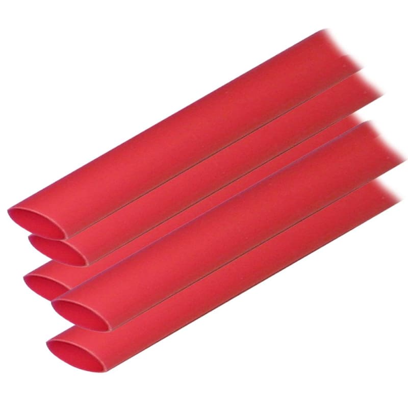 Ancor Adhesive Lined Heat Shrink Tubing (ALT) - 1/2 x 12 - 5-Pack - Red [305624] 1st Class Eligible, Brand_Ancor, Electrical, Electrical |
