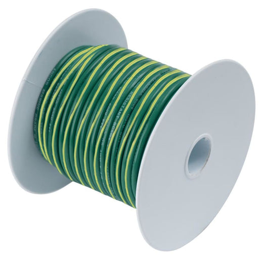 Ancor Green w/Yellow Stripe 10 AWG Tinned Copper Wire - 25’ [109302] Brand_Ancor, Electrical, Electrical | Wire Wire CWR