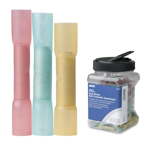 Ancor Heat Shrink Butt Connector Multi-Pack - 250-Piece - Jar [309000] Brand_Ancor, Electrical, Electrical | Terminals Terminals CWR