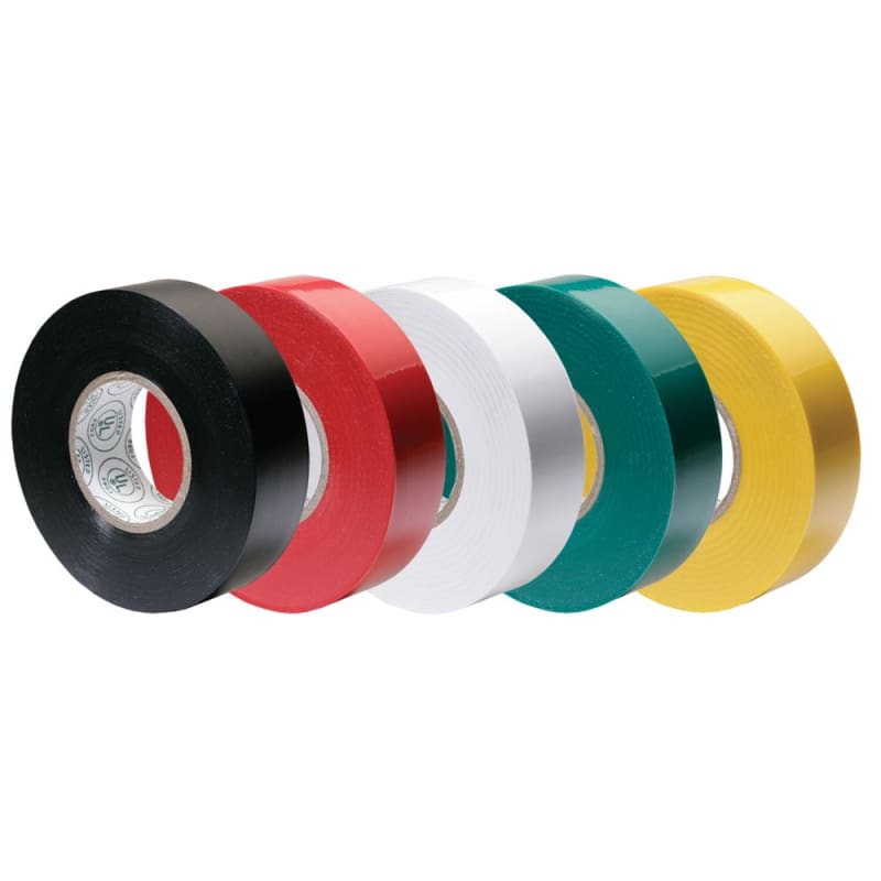 Ancor Premium Assorted Electrical Tape - 1/2 x 20’ - Black / Red / White / Green / Yellow [339066] 1st Class Eligible, Brand_Ancor,