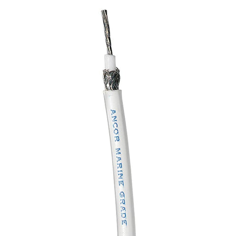 Ancor RG 8X White Tinned Coaxial Cable - Sold By The Foot [1515-FT] 1st Class Eligible, Brand_Ancor, Electrical, Electrical | Wire Wire CWR