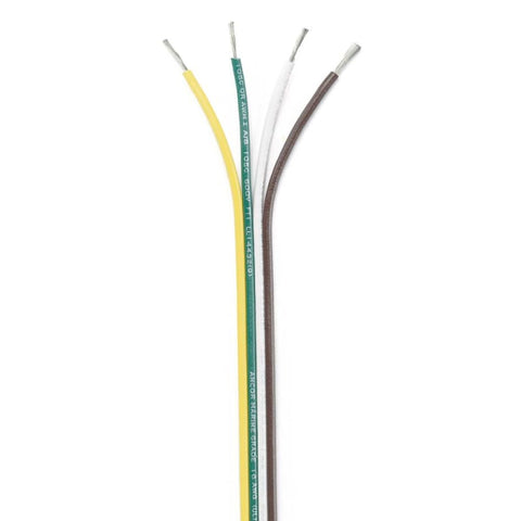 Ancor Ribbon Bonded Cable - 16/4 AWG - Brown/Green/White/Yellow - Flat - 100’ [154510] Brand_Ancor, Electrical, Electrical | Wire Wire CWR