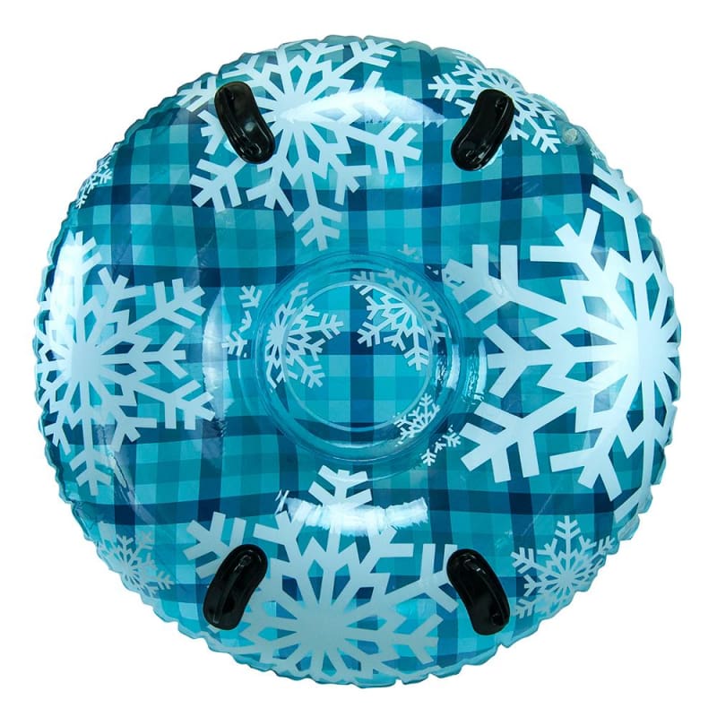 Aqua Leisure 43 Pipeline Sno Clear Top Racer Sno-Tube - Cool Blue Plaid [PST13365S2] Brand_Aqua Leisure, Outdoor, Outdoor | Winter Sports
