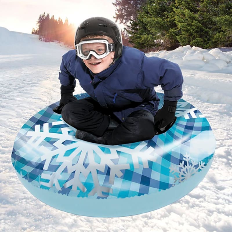 Aqua Leisure 43 Pipeline Sno Clear Top Racer Sno-Tube - Cool Blue Plaid [PST13365S2] Brand_Aqua Leisure, Outdoor, Outdoor | Winter Sports, 