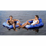 Aqua Leisure Supreme Zero Gravity Chair Hibiscus Pineapple Royal Blue w/Docking Attachment [APL17290S1] Brand_Aqua Leisure, Watersports, 