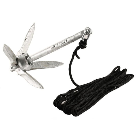 Attwood Kayak Grapnel Anchor Kit [11959-1] Anchoring & Docking, Anchoring & Docking | Anchors, Brand_Attwood Marine, Paddlesports,