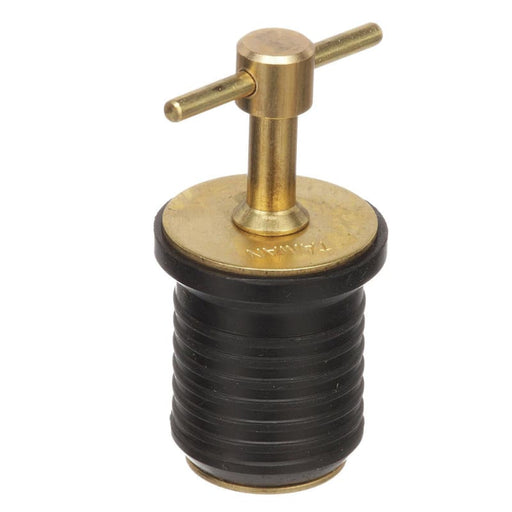 Attwood T-Handle Brass Drain Plug - 1 Diameter [7526A7] Brand_Attwood Marine, Marine Plumbing & Ventilation, Marine Plumbing & Ventilation |