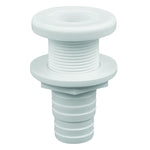 Attwood White Plastic Thru-Hull Fitting - 1-1/8 Inner Diameter [3874-3] Brand_Attwood Marine, Marine Plumbing & Ventilation, Marine Plumbing