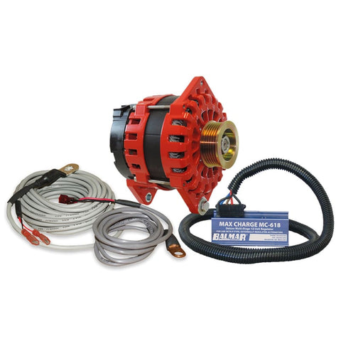 Balmar Alternator 250 AMP Kit 12V 3.15 Dual Foot Saddle K6 Pulley Regulator Temp Sensor [XT-CR-250-K6-KIT] Brand_Balmar, Electrical,