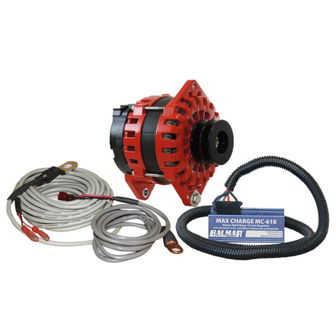 Balmar Alternator 250 AMP Kit 12V 3.15 Dual Foot Saddle Dual Vee Pulley Regulator Temp Sensor [XT-DF-250-DV-KIT] Brand_Balmar, Electrical,