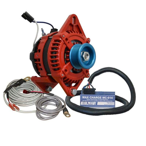 Balmar Alternator 3.15 Dual Foot Saddle J10 Serpentine Pulley Regulator Temp Sensor - 170A Kit - 12V [XT-DF-170-J10-KIT] Brand_Balmar