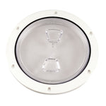 Beckson 6 Clear Center Screw Out Deck Plate - White [DP60-W-C] 1st Class Eligible, Brand_Beckson Marine, Marine Hardware, Marine Hardware |