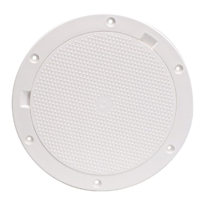 Beckson 8 Non-Skid Pry-Out Deck Plate - White [DP83-W] Brand_Beckson Marine, Marine Hardware, Marine Hardware | Deck Plates Deck Plates CWR