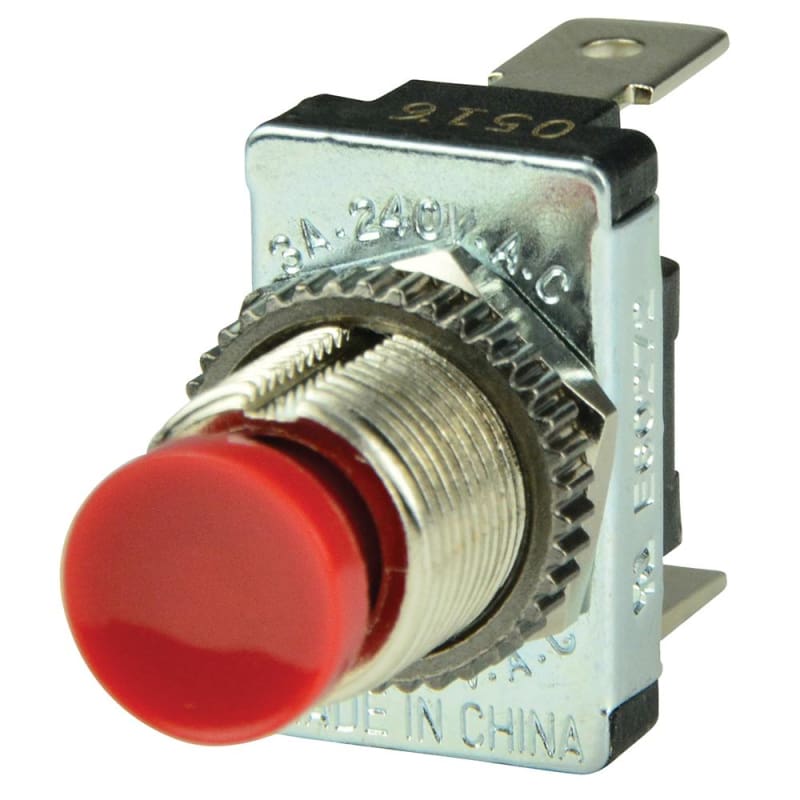 BEP Red SPST Momentary Contact Switch - OFF/(ON) [1001401] 1st Class Eligible, Brand_BEP Marine, Electrical, Electrical | Switches &