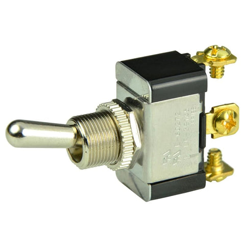 BEP SPDT Chrome Plated Toggle Switch - ON/OFF/(ON) [1002015] 1st Class Eligible, Brand_BEP Marine, Electrical, Electrical | Switches &