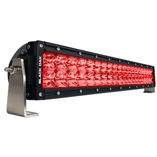 Black Oak Curved Double Row Combo Red Predator Hunting 20 Light Bar - Black [20CR-D3OS] Brand_Black Oak LED, Lighting, Lighting | Light Bars