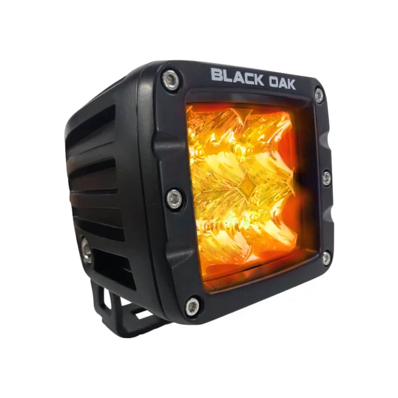 Black Oak Pro Series 2 Amber Flood Pod - Black [2A-POD30S] Brand_Black Oak LED, Lighting, Lighting | Pods & Cubes Pods & Cubes CWR