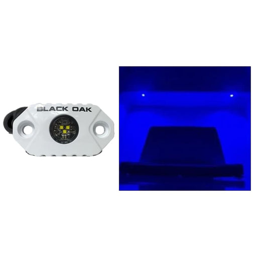 Black Oak Rock Accent Light - Blue - White Housing [MAL-B] 1st Class Eligible, Brand_Black Oak LED, Lighting, Lighting | Interior / Courtesy