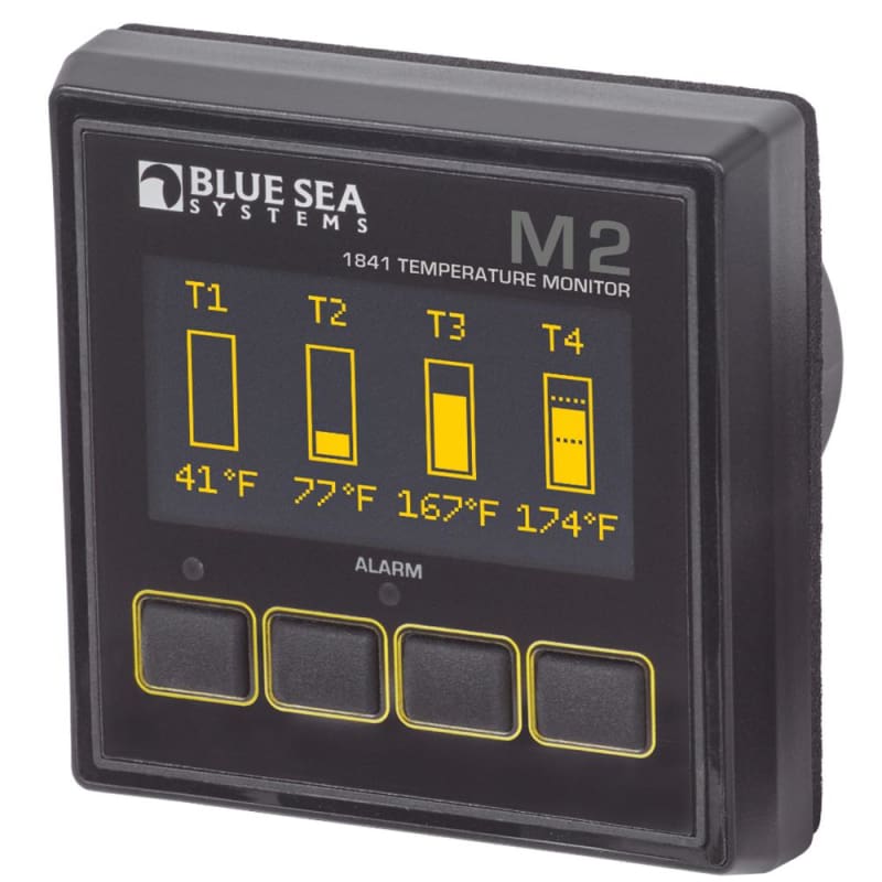 Blue Sea 1841 M2 OLED Temperature Monitor [1841] 1st Class Eligible, Brand_Blue Sea Systems, Electrical, Electrical | Meters & Monitoring 