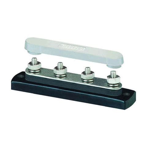Blue Sea 2315 MiniBus 100 Ampere Common BusBar 4 x 10-32 Stud Terminal with Cover [2315] 1st Class Eligible, Brand_Blue Sea Systems, 