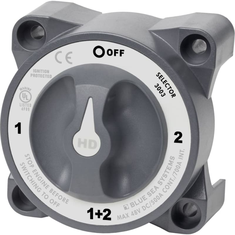Blue Sea 3003 HD-Series Battery Switch Selector w/Alternator Field Disconnect [3003] Brand_Blue Sea Systems, Electrical, Electrical | 