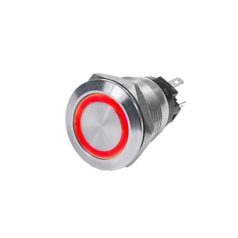 Blue Sea 4163 SS Push Button Switch - Off-(On) - Red - 10A [4163] 1st Class Eligible, Brand_Blue Sea Systems, Electrical, Electrical | 