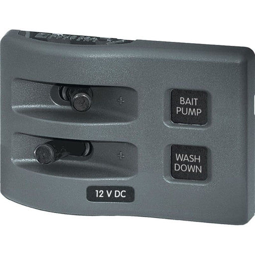 Blue Sea 4303 WeatherDeck 12V DC Waterproof Switch Panel - 2 Position [4303] 1st Class Eligible, Brand_Blue Sea Systems, Electrical, 