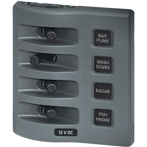 Blue Sea 4305 WeatherDeck 12V DC Waterproof Switch Panel - 4 Posistion [4305] Brand_Blue Sea Systems, Electrical, Electrical | Electrical 