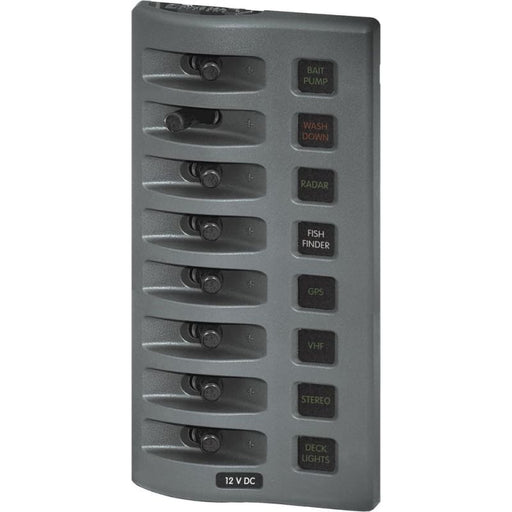 Blue Sea 4308 WeatherDeck Water Resistant Fuse Panel - 8 Position - Grey [4308] Brand_Blue Sea Systems, Electrical, Electrical | Electrical 