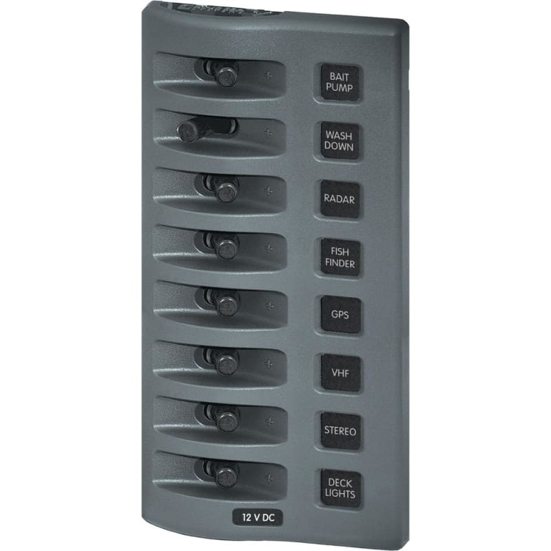 Blue Sea 4309 WeatherDeck 12V DC Waterproof Switch Panel - 8 Position [4309] Brand_Blue Sea Systems, Electrical, Electrical | Electrical 