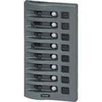 Blue Sea 4378 WeatherDeck Water Resistant Circuit Breaker Panel - 8 Position - Grey [4378] Brand_Blue Sea Systems, Electrical, Electrical | 