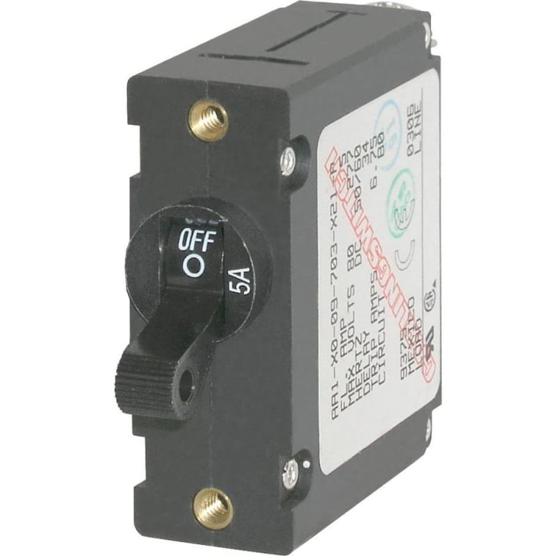 Blue Sea 7200 AC / DC Single Pole Magnetic World Circuit Breaker - 5 Amp [7200] 1st Class Eligible, Brand_Blue Sea Systems, Electrical, 