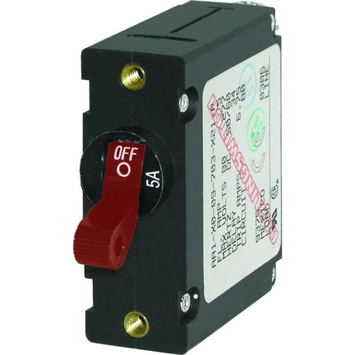 Blue Sea 7201 AC/DC Single Pole Magnetic World Circuit Breaker - 5 AMP [7201] 1st Class Eligible, Brand_Blue Sea Systems, Electrical, 