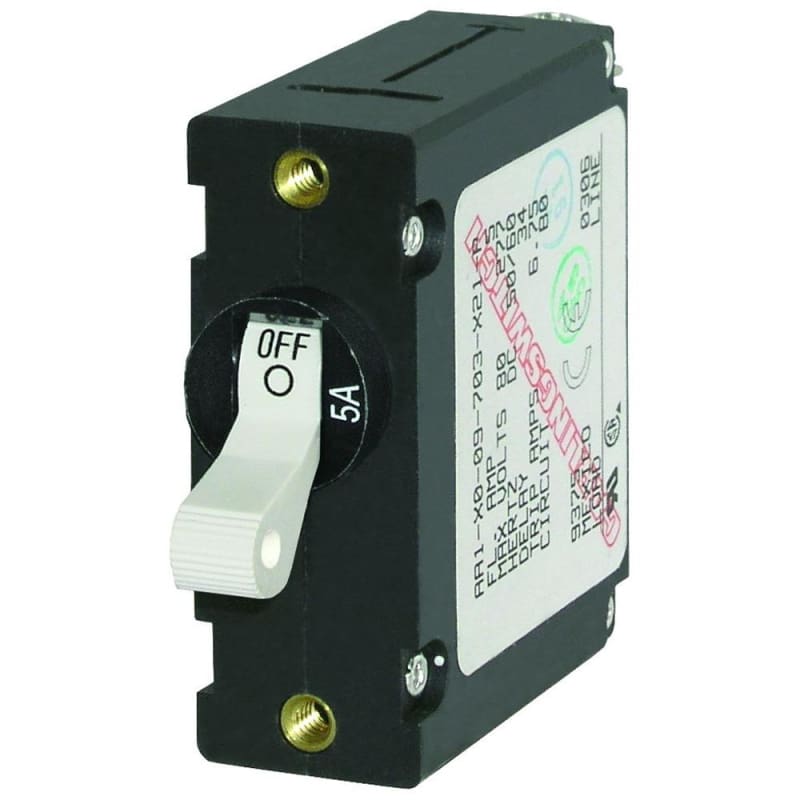 Blue Sea 7202 AC/DC Single Pole Magnetic World Circuit Breaker - 5AMP [7202] 1st Class Eligible, Brand_Blue Sea Systems, Electrical, 
