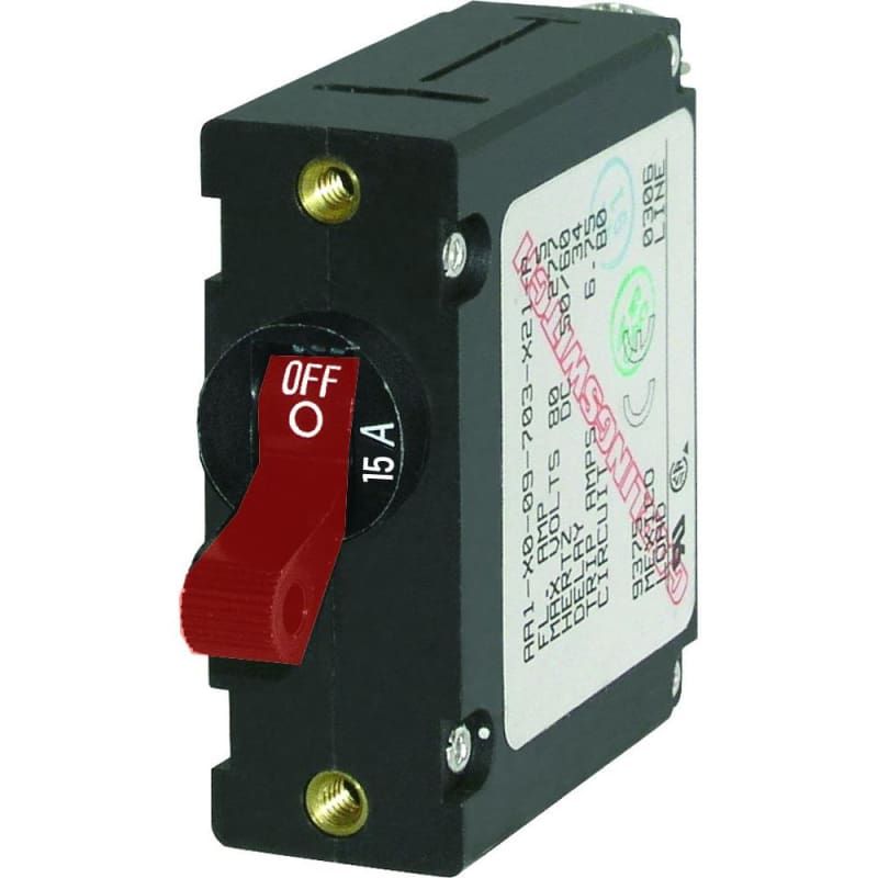 Blue Sea 7209 AC / DC Single Pole Magnetic World Circuit Breaker - 15 Amp [7209] 1st Class Eligible, Brand_Blue Sea Systems, Electrical, 