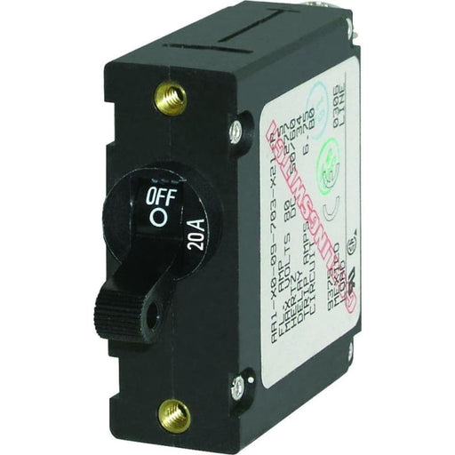 Blue Sea 7212 AC / DC Single Pole Magnetic World Circuit Breaker - 20 Amp [7212] 1st Class Eligible, Brand_Blue Sea Systems, Electrical, 