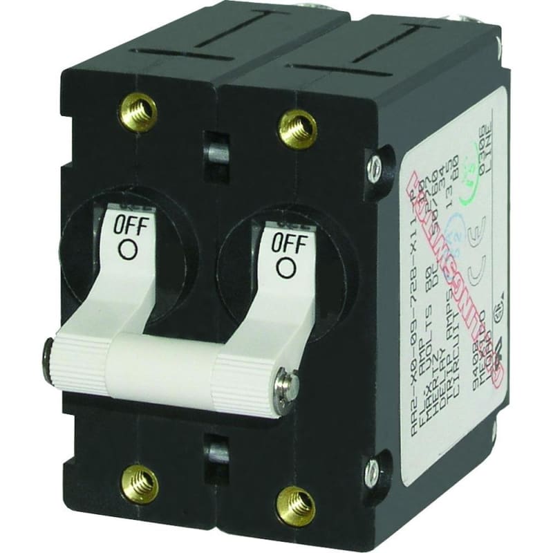 Blue Sea 7233 A-Series Double Pole Toggle - 10AMP - White [7233] 1st Class Eligible, Brand_Blue Sea Systems, Electrical, Electrical | 