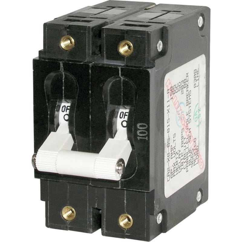Blue Sea 7258 C-Series Double Pole Circuit Breaker - 100A [7258] Brand_Blue Sea Systems Electrical Electrical | Circuit Breakers Circuit