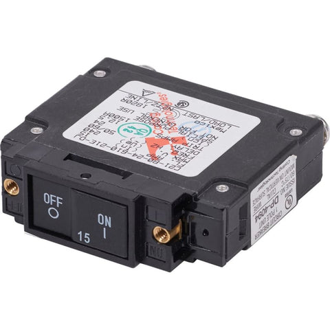 Blue Sea 7456 UL-489 Circuit Breaker - 15A Flat Rocker [7456] 1st Class Eligible, Brand_Blue Sea Systems, Electrical, Electrical | Circuit 