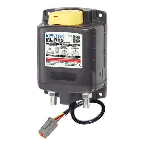 Blue Sea 7713100 ML-RBS Remote Battery Switch w/Manual Control Auto Release Deutsch Connector - 12V [7713100] Brand_Blue Sea Systems, 