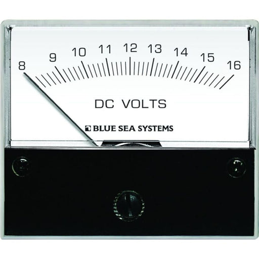 Blue Sea 8003 DC Analog Voltmeter - 2-3/4 Face 8-16 Volts DC [8003] 1st Class Eligible, Brand_Blue Sea Systems, Electrical, Electrical | 