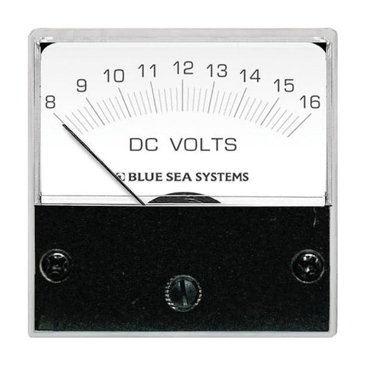 Blue Sea 8028 DC Analog Micro Voltmeter - 2 Face 8-16 Volts DC [8028] 1st Class Eligible, Brand_Blue Sea Systems, Electrical, Electrical | 