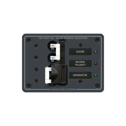 Blue Sea 8032 AC Toggle Source Selector 120V AC - 30AMP - White Switches [8032] Brand_Blue Sea Systems, Electrical, Electrical | Electrical 