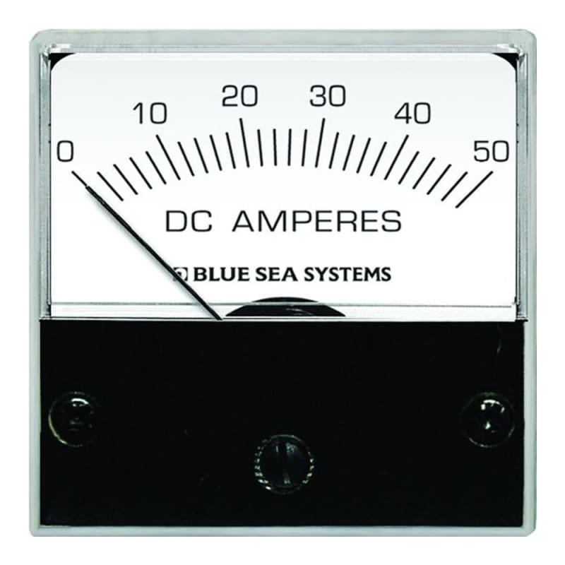 Blue Sea 8041 DC Analog Micro Ammeter - 2 Face 0-50 Amperes DC [8041] 1st Class Eligible, Brand_Blue Sea Systems, Electrical, Electrical | 