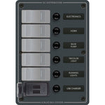 Blue Sea 8121 - 5 Position Contura Switch Panel w/Dual USB Chargers - 12/24V DC - Black [8121] Brand_Blue Sea Systems, Electrical, 